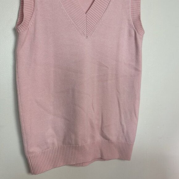 Sunday Best Aritzia Winston Merino Wool Oversized Ribbed Knit Sweater Vest - Picture 3 of 10